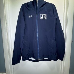 Under Armour Men’s Navy JSU Team Issue Rain Jacket Med EUC